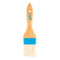 Ateco Flat Pastry Brush, White Natural Boar Bristles, Wood Handle