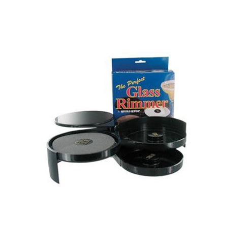 Anti-déversement | Arbre à bordure en verre à 3 niveaux, noir