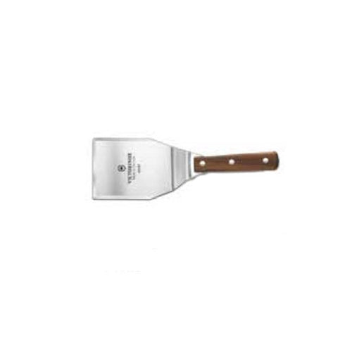 Victorinox | Spatule à hamburger Forshner, 3 bords biseautés, rigide, 4" x 5", Bois