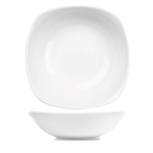 Churchill Small Square Bowl, White, 7-1/8"