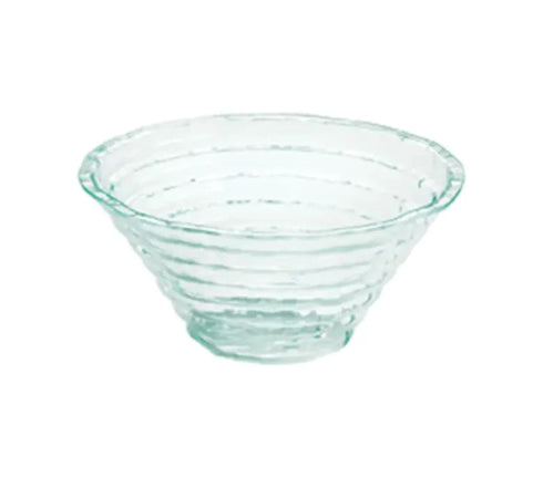 Cal-Mil Glacier Bowl, 5 1/2", Green Edge/Clear, FINAL SALE