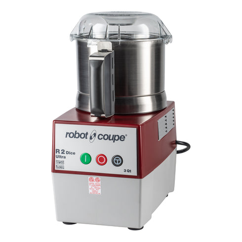 Robot Coupe | Robot culinaire combiné R2Dice Ultra, bol en acier inoxydable de 3 pintes, 2 HP, 120V