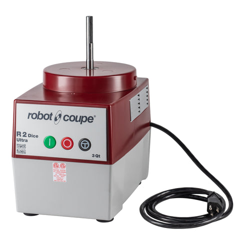 Robot Coupe | Robot culinaire combiné R2Dice Ultra, bol en acier inoxydable de 3 pintes, 2 HP, 120V