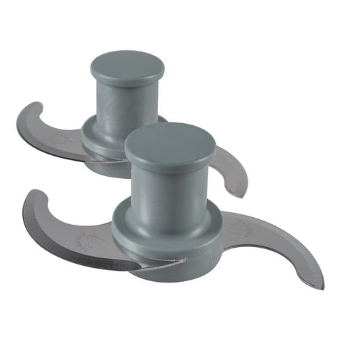 Robot Coupe | Robot culinaire combiné R2N, bol en plastique gris de 3 pintes, 1 HP, 120V, bol en acier inoxydable de 3 pintes