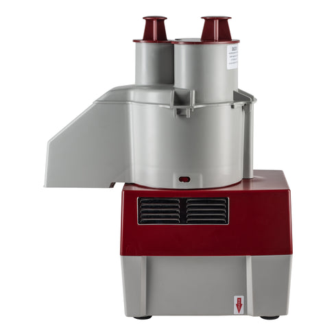 Robot Coupe | Robot culinaire combiné R2N, bol en plastique gris de 3 pintes, 1 HP, 120V, bol en acier inoxydable de 3 pintes