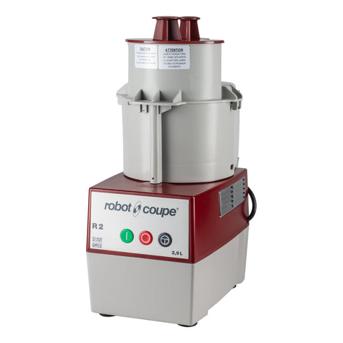 Robot Coupe | Robot culinaire combiné R2N, bol en plastique gris de 3 pintes, 1 HP, 120V