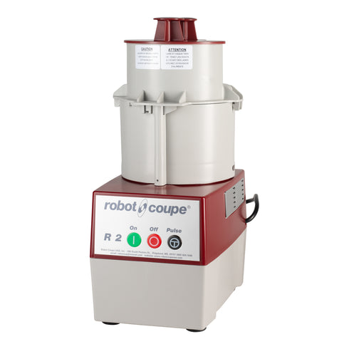 Robot Coupe R2NCLR Combination Food Processor, Clear Plastic 3 qt Bowl, 1 HP, 120V