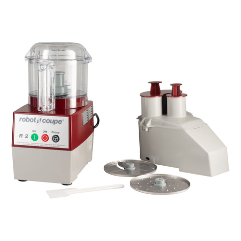 Robot Coupe R2NCLR Combination Food Processor, Clear Plastic 3 qt Bowl, 1 HP, 120V