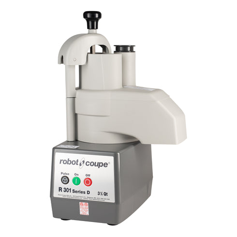 Robot Coupe R301 Combination Food Processor, 3.5 qt Grey Plastic Bowl, 1.5 HP, 120 V