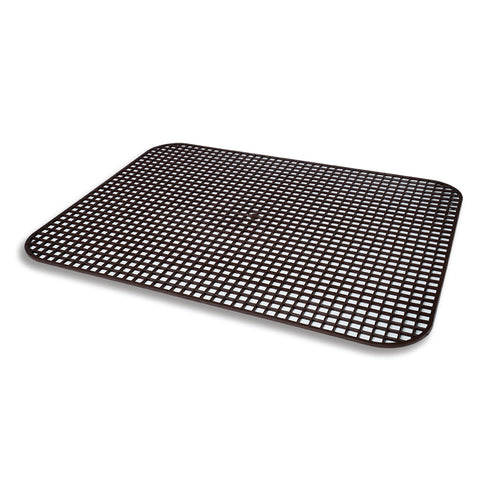 Vollrath | Tapis antidérapant rectangulaire pour plateaux de service, 12,5 po x 16 po, brun