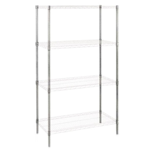 EFI Wire Shelving Post wth Foot, 74", Chrome Plated