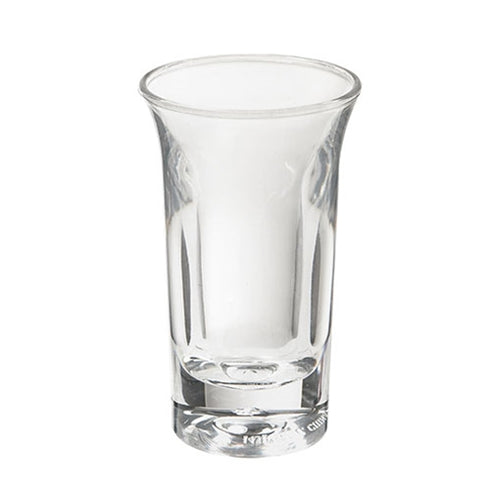 G.E.T. Roc 'N Roll Tall Shot Glass, 1 oz, Clear Plastic (48-pack)