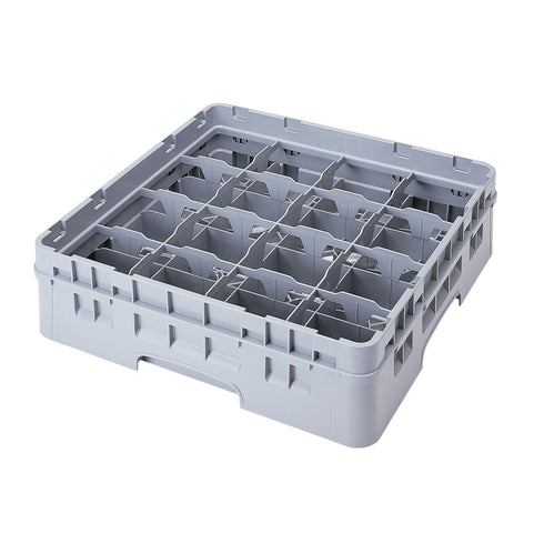 Cambro | Casier pour tasse Camrack, 16 compartiments, gris