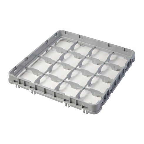 Cambro Camrack Glass Rack Extender, 16 Compartment, Grey