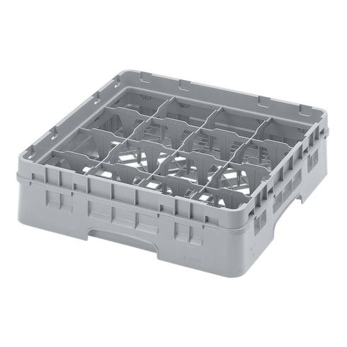 Cambro Camrack Glass Rack, 16 Compartment, Grey