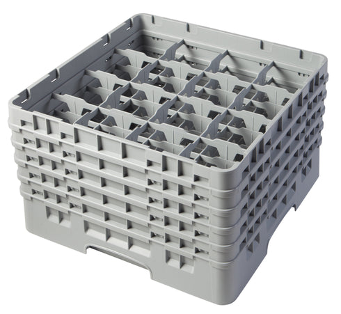 Cambro Camrack Glass Rack, 16 Compartment, Grey