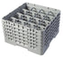 Cambro Camrack Glass Rack, 16 Compartment, Grey