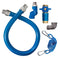 Dormont Blue Hose Gas Connector Kit, Safety Quik, 1" x 48"