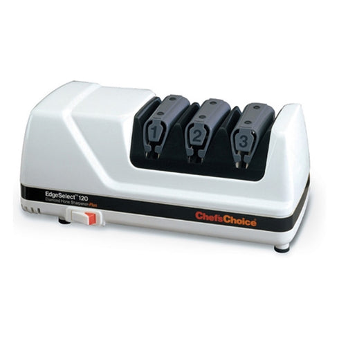 Chef'sChoice Model 120 Electric Knife Sharpener, 3 Stages, 20 Degree Edges, 120V