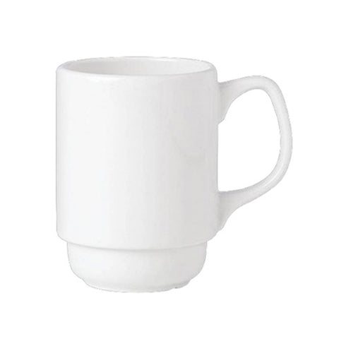 Steelite Simplicity Stacking Beaker Mug, 9 oz, White (36-pack)