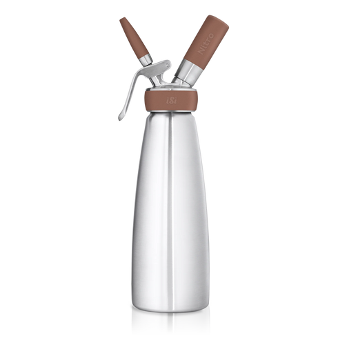 iSi | Nitro Whip System, 1 pinte, acier inoxydable/marron