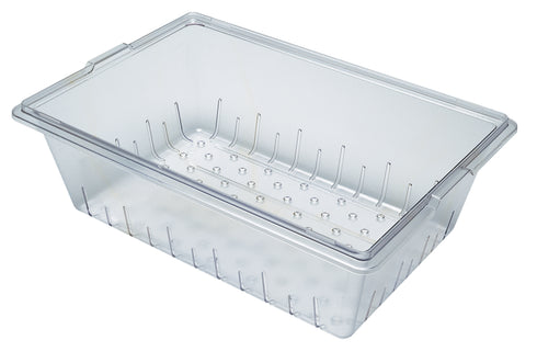 Cambro Camwear Full Size Food Storage Box Colander, Clear