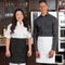 Uniformes haut de gamme | Tablier de bistro à quatre voies, noir