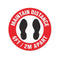 ChefEquipment.com Social Distance Floor Marker 17" English, FINAL SALE