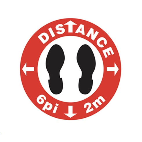 ChefEquipment.com Social Distance Floor Marker 17" French, FINAL SALE