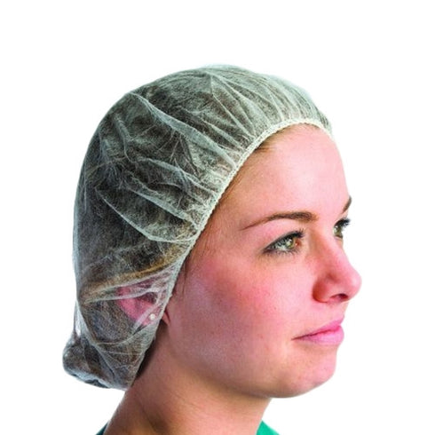 Superior Glove Hairnet, Bouffant Style, White (100-pack)