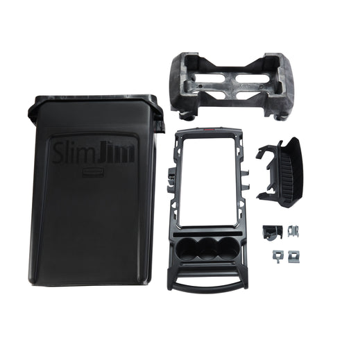 Caoutchouc | Kit de chariot simple Slim Jim Rim, noir, 23 gal