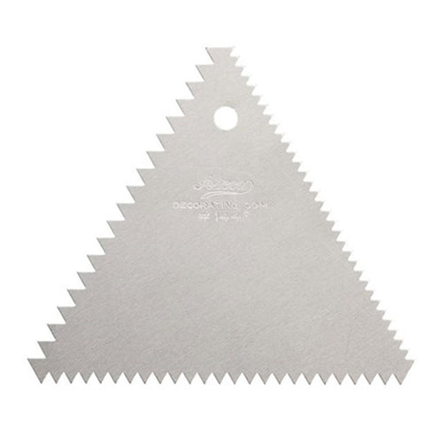 Ateco Decorating Comb, 3 Sided, Aluminum