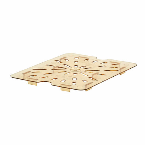 Cambro | Égouttoir pour bac gastronome à haute température, ambre