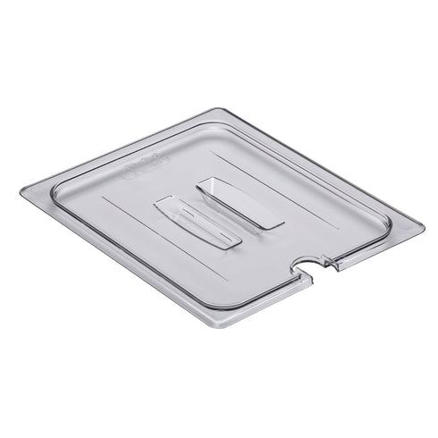 Cambro Camwear Food Pan Cover, Notched w/Handle, Clear