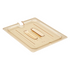 Cambro High Heat Food Pan Cover, Notched w/Handle Amber