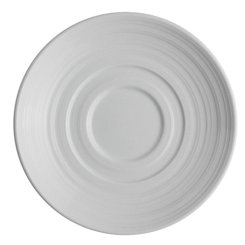 Acierite | Soucoupe Belisa en porcelaine royale, 6 po, blanche (paquet de 36)