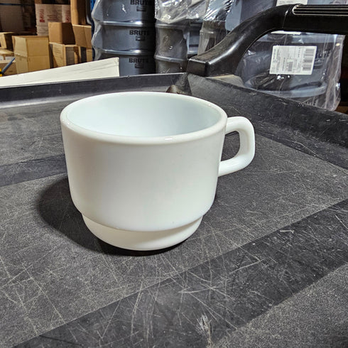 Arcoroc Stackable Mug, 6.25 oz, White (48-pack), FINAL SALE