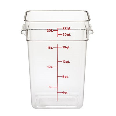 Cambro CamSquare Food Storage Container, Clear