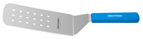 Dexter | Spatule perforée Sani-Safe Cool Blue, 8" x 3"