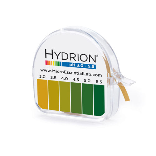 Laboratoire Micro Essentiel | Rouleau de papier test Hydrion 325 pH, pH 3,0-5,5