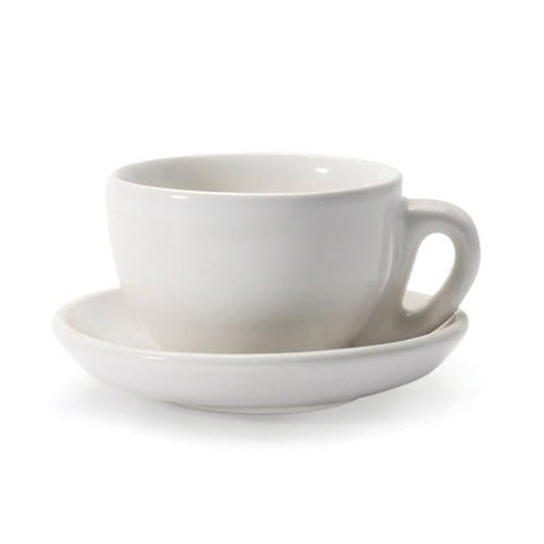Danesco Cappuccino Cup & Saucer Set, 5 oz, White