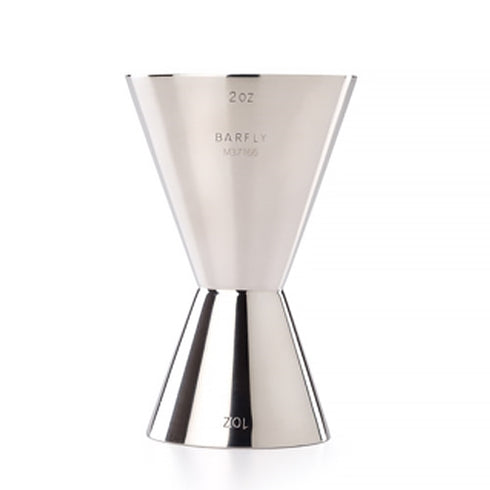 Mercer Barfly Superfly Jigger, 1 & 2 oz with Pour Lines, Stainless Steel