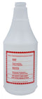 Advantage Spray Bottle with WHMIS Panel, 24 oz, Plastic with Red Lettering