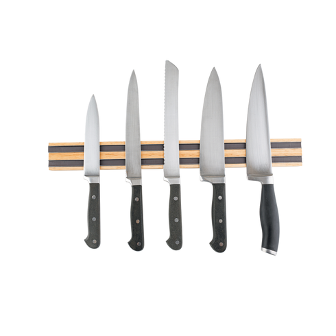 TableCraft Magnetic Knife Holder Strip, Wood, FINAL SALE