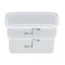 Cambro | Boîte de conservation des aliments CamSquare, poly blanc