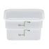 Cambro | Boîte de conservation des aliments CamSquare, poly blanc
