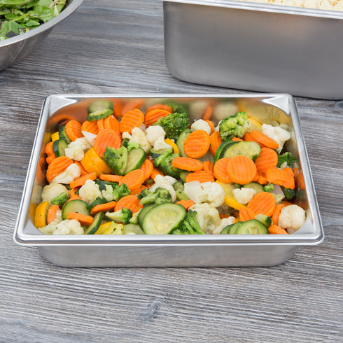 Vollrath | Bac gastronome alimentaire demi-taille Super Pan V, acier inoxydable de calibre 22