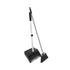 Globe Heavy Duty Lobby Dustpan and Broom Combo, Black