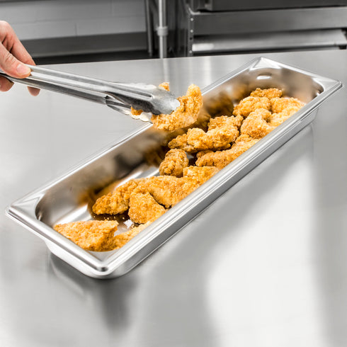 Vollrath | Bac gastronome alimentaire Super Pan V demi-long, acier inoxydable de calibre 22