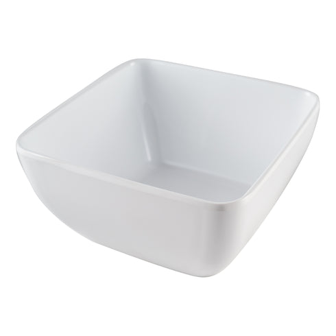 TableArt | Bol carré, plastique blanc, VENTE FINALE
